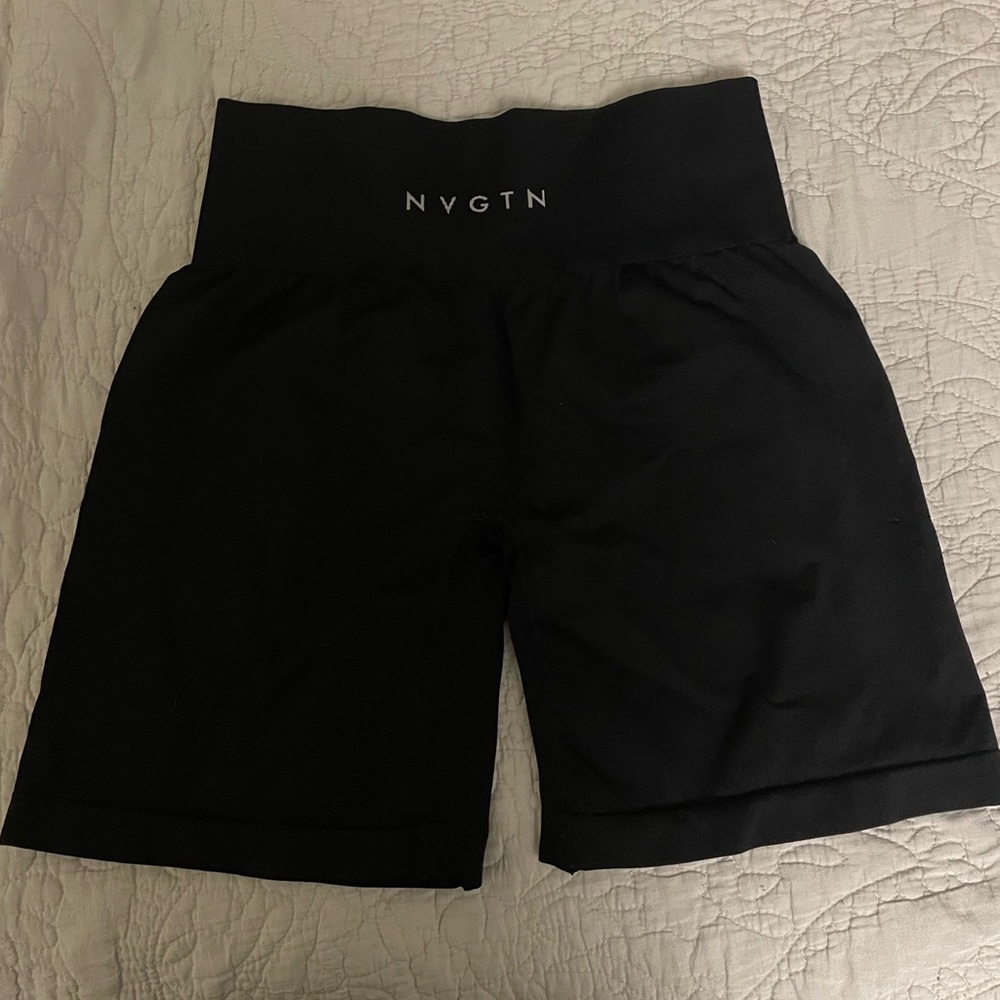 Black NVGTN shorts